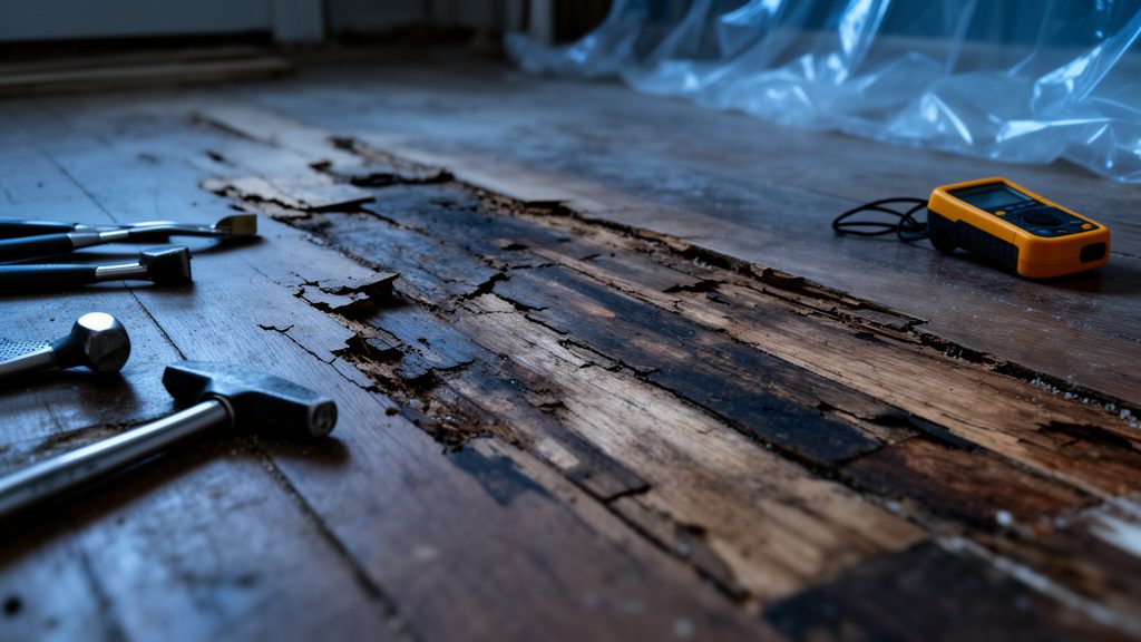 floor water damage restoration service in washington