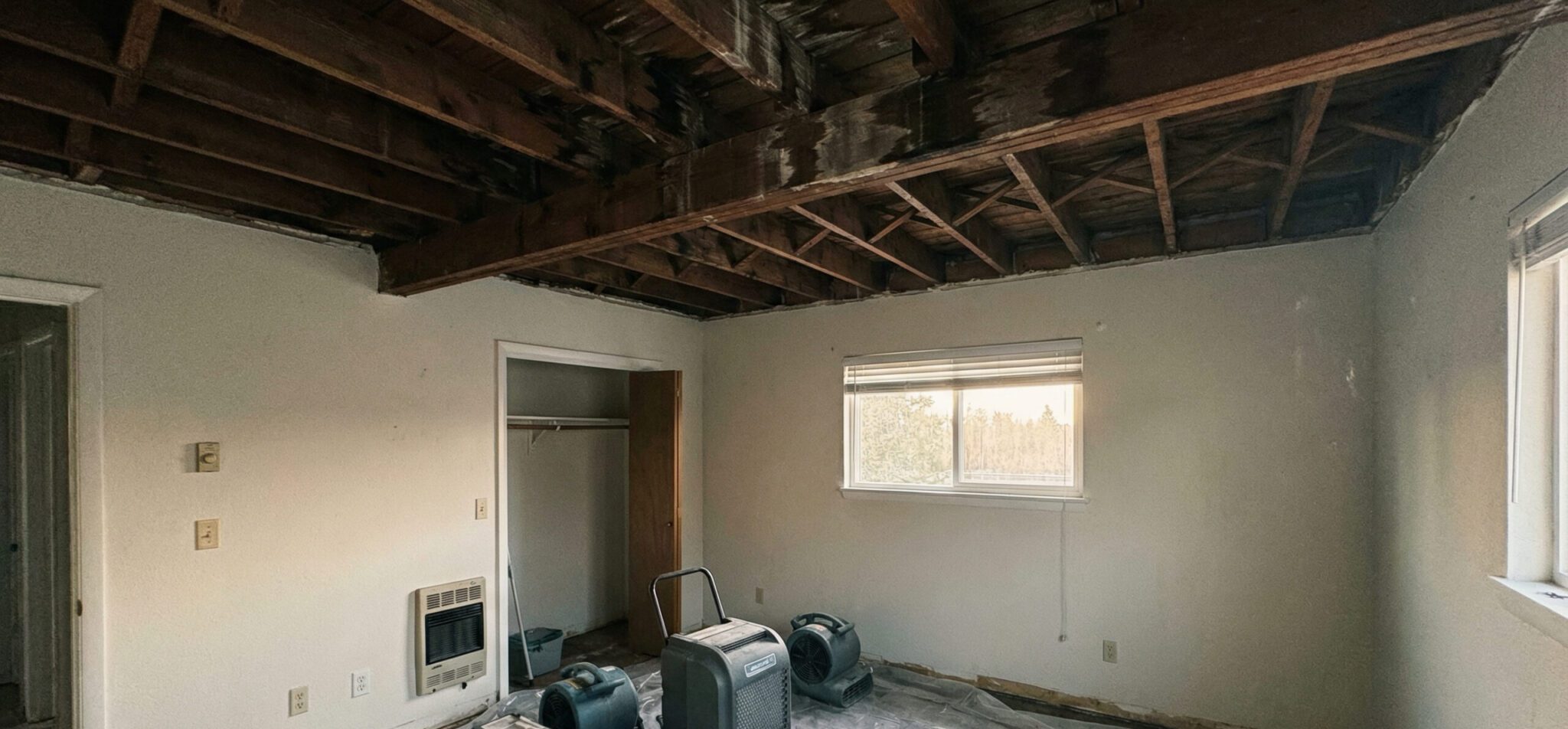 Ceiling Water Damage Restoration Service In Washington